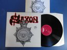 SAXON  STRONG ARM OF THE LAW Carrere 80 A1B1 UK 1st pr LP + Patch