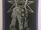 WITCHFYNDE - VINTAGE WOVEN SEW ON PATCH - BLACK & SILVER (70s / 80s) (PURPLE)