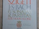 Szigeti Bach guild 6 sonatas partitas violin alone Vanguard BG 627/9 3 lps box