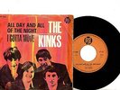 KINKS  7' PS All Day And All Of The Night Italy PYE NP 5054 RARE UNIQUE cover 45