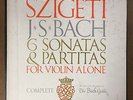 SZIGETI / BACH - 6 SONATAS & PARTITAS - VANGUARD BG 627/9 - RARE