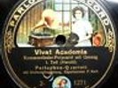 A042/ VIVAT ACADEMIA-Studentenlieder-Quartett-Gesang-Schellack-Schellackplatte