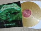 Metallica Ride the Lightning rare green cover gold vinyl Bernett press lp