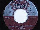 Blues 45 J.B. LENORE Mama Talk To Your Daughters PARROT HEAR
