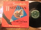 DOMENICO SCARLATTI ELEVEN SONATAS CLARA HASKIL 1951 WESTMINSTER GREEN LP RARE