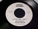 KILLER RARE FUNK SOUL PSYCH DJ PROMO 45 BILLI WELLS OUTER REALM Lotsa Papa BILLY