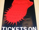 THE ROLLING STONES 'VOODOO LOUNGE' EURO TOUR 'TICKETS ON SALE HERE' POSTER 1995