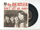 THE BEATLES Get Back / Don't Let Me Down 7/45 EX PORTUGAL '69 UNIQUE ps SCARCE