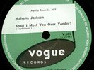 MAHALIA JACKSON -QUEEN OF GOSPEL- Shall I meet you over yonder?   78rpm   S9537