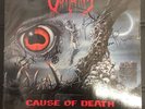 SIGNED Obituary Cause Of Death 1990 LP Roadracer Records RO 9370-1