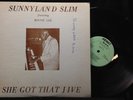 Sunnyland Slim/Bonnie Lee-She Got That Jive-Airway 4275-AUTOGRAPHED