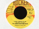 THE GIBSON BROTHERS Love Coming at Us on Rocker Sweet Soul 45 Hear