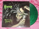 HEXX - QUEST FOR SANITY - 5tr LP - USA 1989 - 1st PRESSING - GREEN VINYL