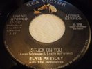 TRULY RARE ELVIS PRESLEY 45...STUCK ON YOU ...LIVING STEREO RCA 61-7740...VG++