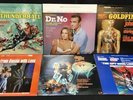 (6) James Bond 007 Official Soundtrack Vinyl LP Record Albums
