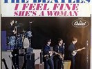 The Beatles - I Feel Fine - LA Press - VG- 45 & VG+ Thumb Tab Pic Sleeve