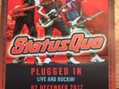 STATUS QUO PLUGGED IN LIVE&ROCKIN TOUR FLYERX12  BOURNEMOUTH CENTRE 12/17 FLYER