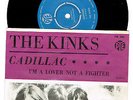 THE KINKS 7'' - Cadillac, rare Sweden -65, PS