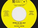Rare IL Funk/Crossover Soul 45 WAYNE CARTER Peter In Or Out on Mootrey's VG++