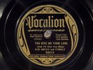 78 RPM -- Kid Smith and Family, Vocalion 03414, V+  Country
