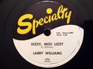 Rock & Roll/R&B 78rpm Larry Williams - Dizzy Miss Lizzy SPECIALTY 626 E/E- ORIG