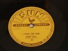 78 RPM Johnny Cash SUN 241 I Walk The Line / Get Rhythm  E-
