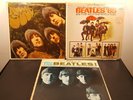 Set of Three Beatles Albums '65, Meet The Beatles, Rubber Soul Vinyl LP Records