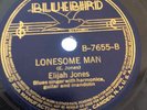 PRE WAR BLUES Elijah Jones Bluebird 7655 Lonesome Man(tough mandolin blues)E-