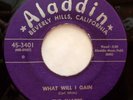 SHARPS 45 What will I gain / Sufflin' ALADDIN Doowop kz310