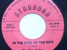 The Five Satins Rare Private Label Standard Doo Wop 45rpm 1956