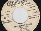 THE LIONS - TWO TIMING LOVER (RENDEZVOUS 116) WHITE DJ PROMO, KILLER