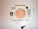 Maxine Weldon 45 I Want Sunday Back Again MONUMENT DEMO