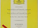 LUDWIG HOELSCHER & DEMUS BRAHMS CELLO SONATAS DGG ED.1 RED STEREO SLPM 138012 NM
