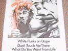 THE TUBES RECORD COMPANY PROMO POSTER 3-TRACK SINGLE 'WHITE PUNKS ON DOPE' 1977