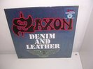 SAXON - DENIM AND LEATHER LTD COLOURED VINYL LP MINT/SEALED + FREE UK P&P