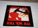 metallica kill 'em all double lp ( silver label ) old vinyl