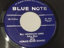 HORACE SILVER / BILL HENDERSON   BLUE NOTE 1710 jazz 45. Senor Blues RVG. EX.