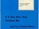 B.B.King Fleetwood Mac Duster Bennett Sonny Terry Brownie McGhee 1969 Programme