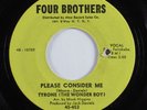 Northern Soul 45 TYRONE (THE WONDER BOY) Please Consider Me FOUR BROTHERS HEAR