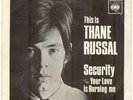 THANE RUSSAL**SECURITY**MOD**DANCER**PICTURE SLEEVE**ORIGINAL**HEAR IT