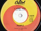 People ORIG NZ 45 I love you VG+ ’68 Capitol F2078 Garage Psyche Larry Norman