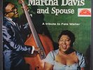 MARTHA DAVIS AND SPOUSE: A Tribute To Fats Waller LP (Mono, corner bend) Jazz