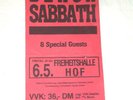 Ticket Black Sabbath Tour 6.5.1994 Freiheitshalle Hof