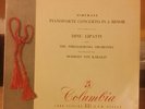 Columbia 33C 1001 B/G 1st UK Lipatti PO Karajan Schumann Piano Concerto 33CX SAX