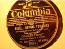 CHARLES TRENET la mer/seul.. depuis toujours 78T Columbia VG++