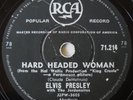 ELVIS PRESLEY - HARD HEADED WOMAN / DON'T ASK ME WHY - SOUTH AFRICA - 78 RPM-EXC