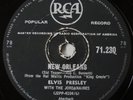 ELVIS PRESLEY - NEW ORLEANS / LOVER DOLL - SOUTH AFRICA - 78 RPM- EXCELLENT COND