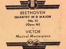 321g4.  Budapest String Quartet - Quartet #3 (Beethoven, Op. 18) - Victor AM-289