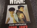 WHAM CLUB FANTASTIC TOUR PROGRAMME 1983 RARE BLACK COVER EXCELLENT