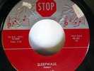SAMMY & DEL-LARDS 45 Sleepwalk / Little Darling STOP doowop c3059